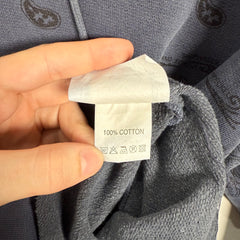 Raf Simons AW04 Blue 'Waves' Paisley Hoodie Size 48