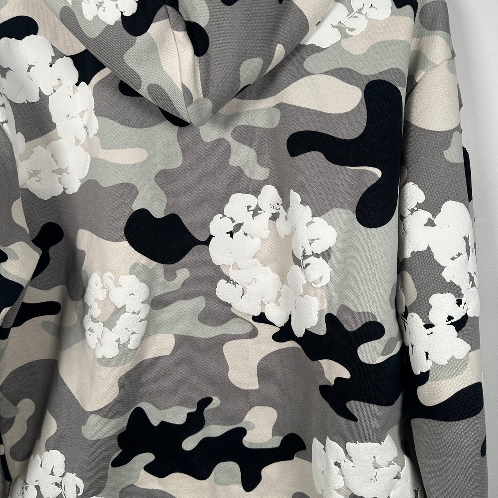 Denim Tears Snow Camo Wreath Zip-Up Hoodie Size M