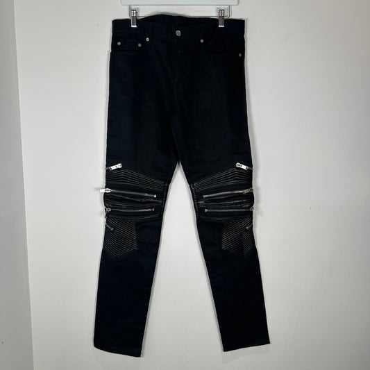 Saint Laurent Black Biker Jeans Size 33