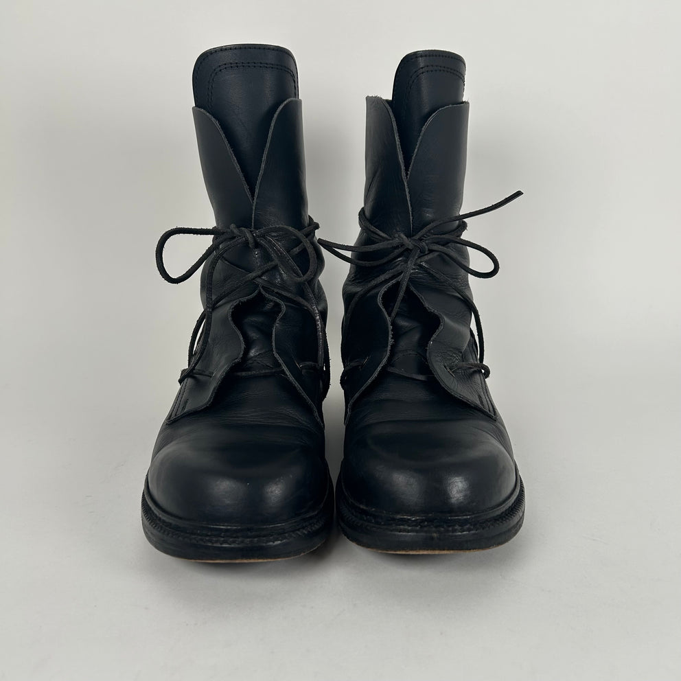 Dirk Bikkemburgs Metal Heel Lace Hole Boots Size 43