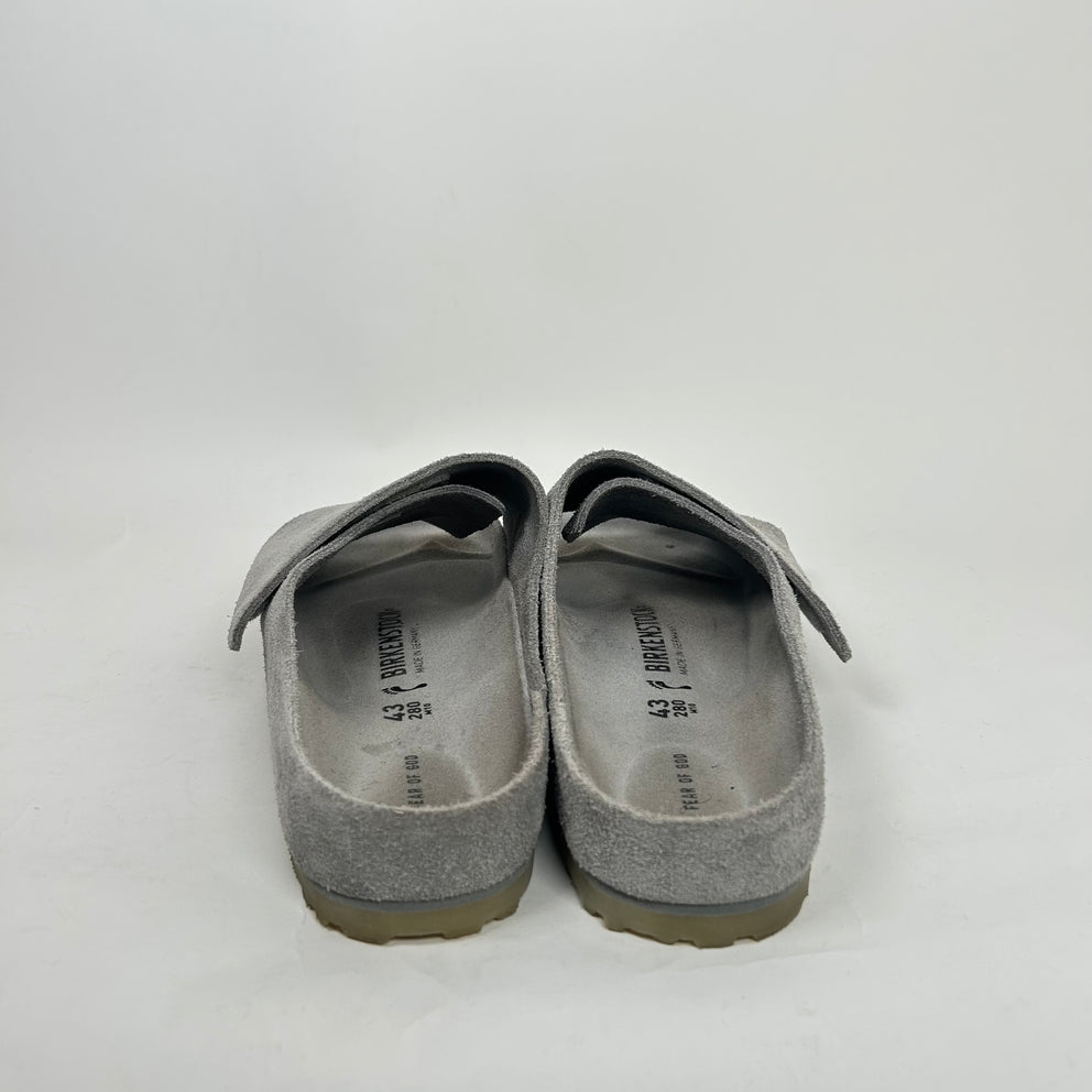 Fear Of God x Birkenstock Grey Los Feliz Sandals Size 43