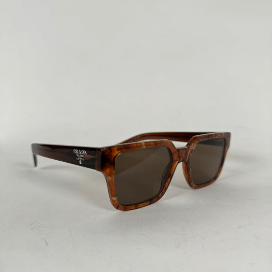 Prada Cognac Brown Stone Sunglasses