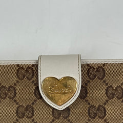 Gucci Beige GG Heart Monogram Wallet