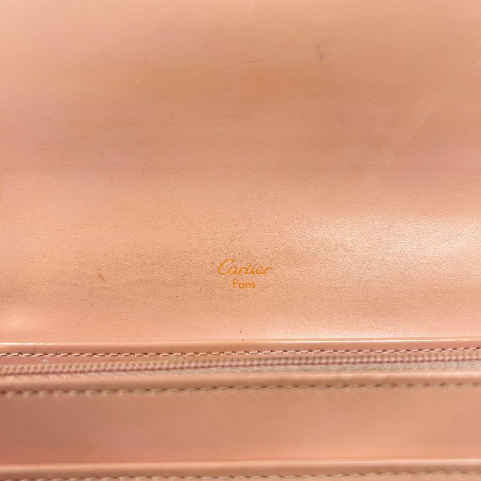 Cartier Pink Leather Long Wallet