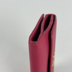 Prada Small Saffiano Pink Wallet