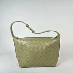 Bottega Veneta Sage Green Intrecciato Mini Wallace Bag