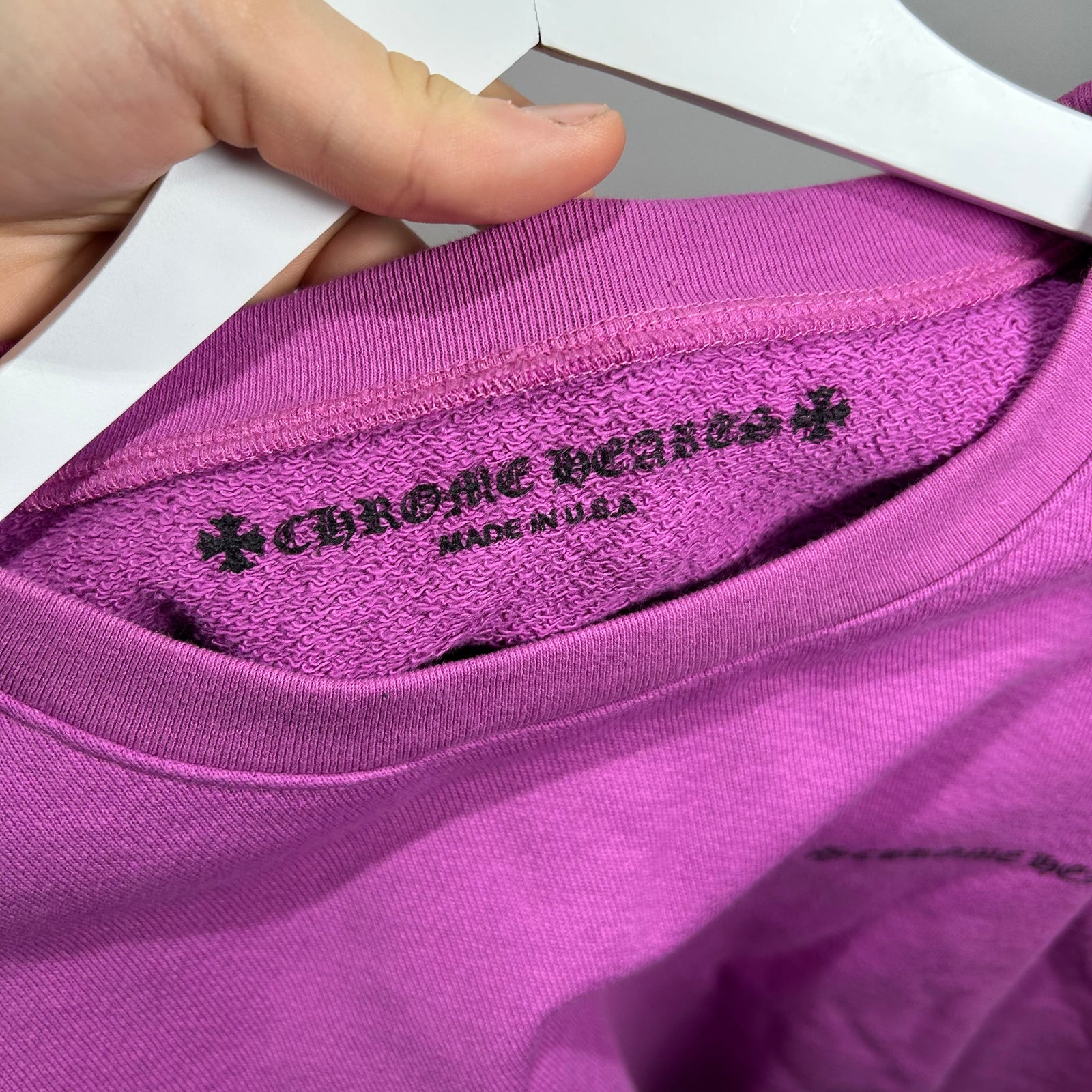 Chrome Hearts Matty Boys 99 Eyes Web Purple Crewneck Size XL