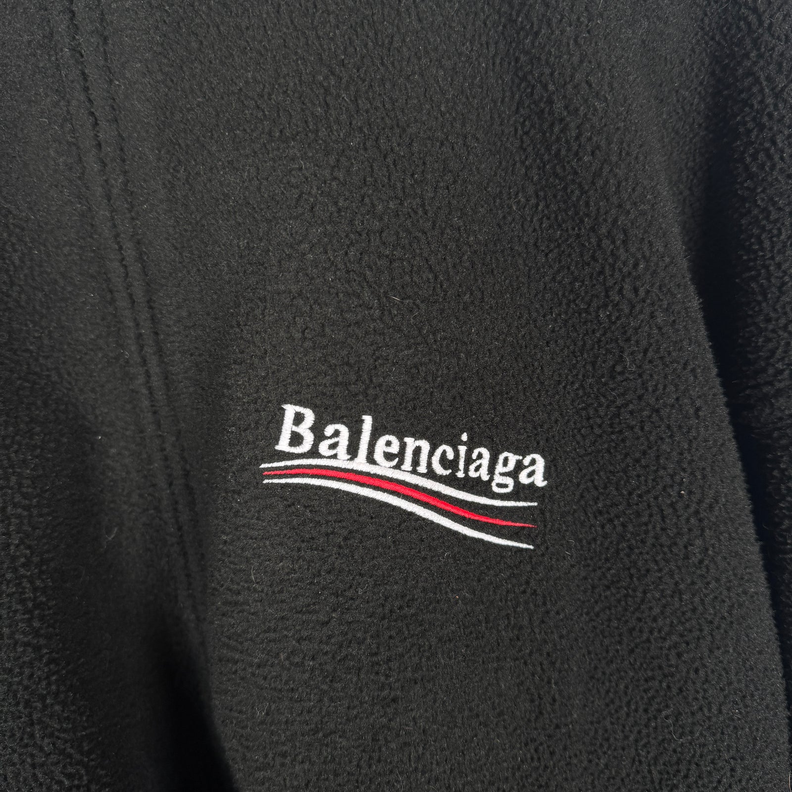 Balenciaga Black Campaign Fleece Pullover Size 2