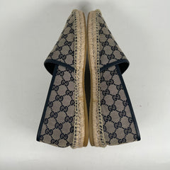 Gucci Navy Espadrilles Slip-on Sneaker Size 14