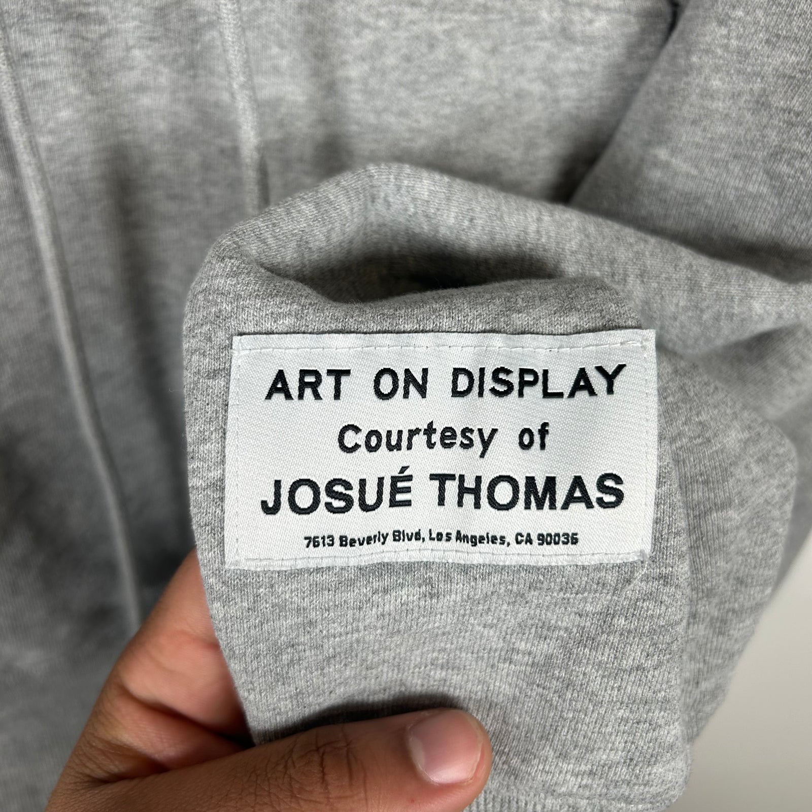 Gallery Dept Grey Logo Hoodie Size S