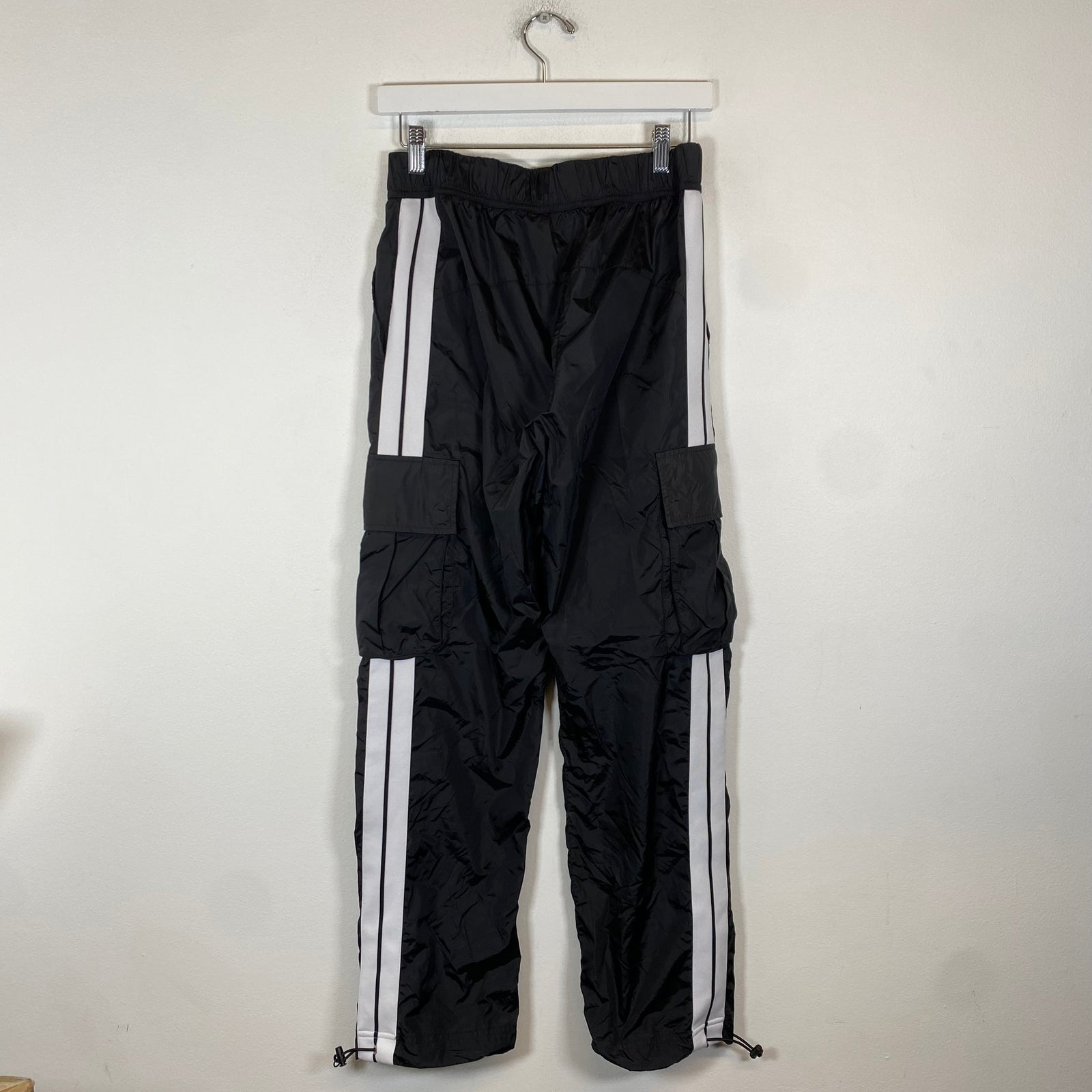 Palm Angels Black Nylon Cargo Track Pants Size S