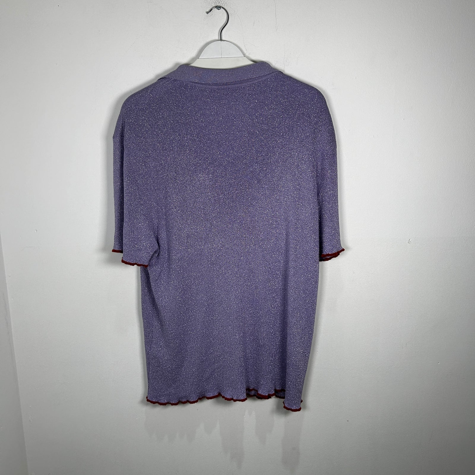 Jacquemus Purple 'La Maille Porta' Button-Up Shirt Size XXL