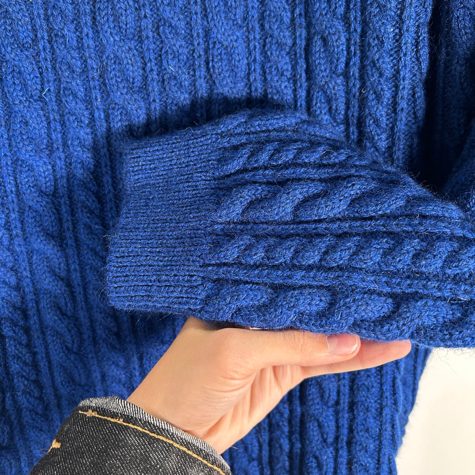 Raf Simons Cable Knit Zipper Sweater Size XXL