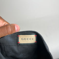Gucci Black GG Patch Logo Baseball Cap Size L