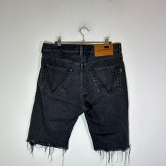 Vetements Black Denim Cut Off Shorts