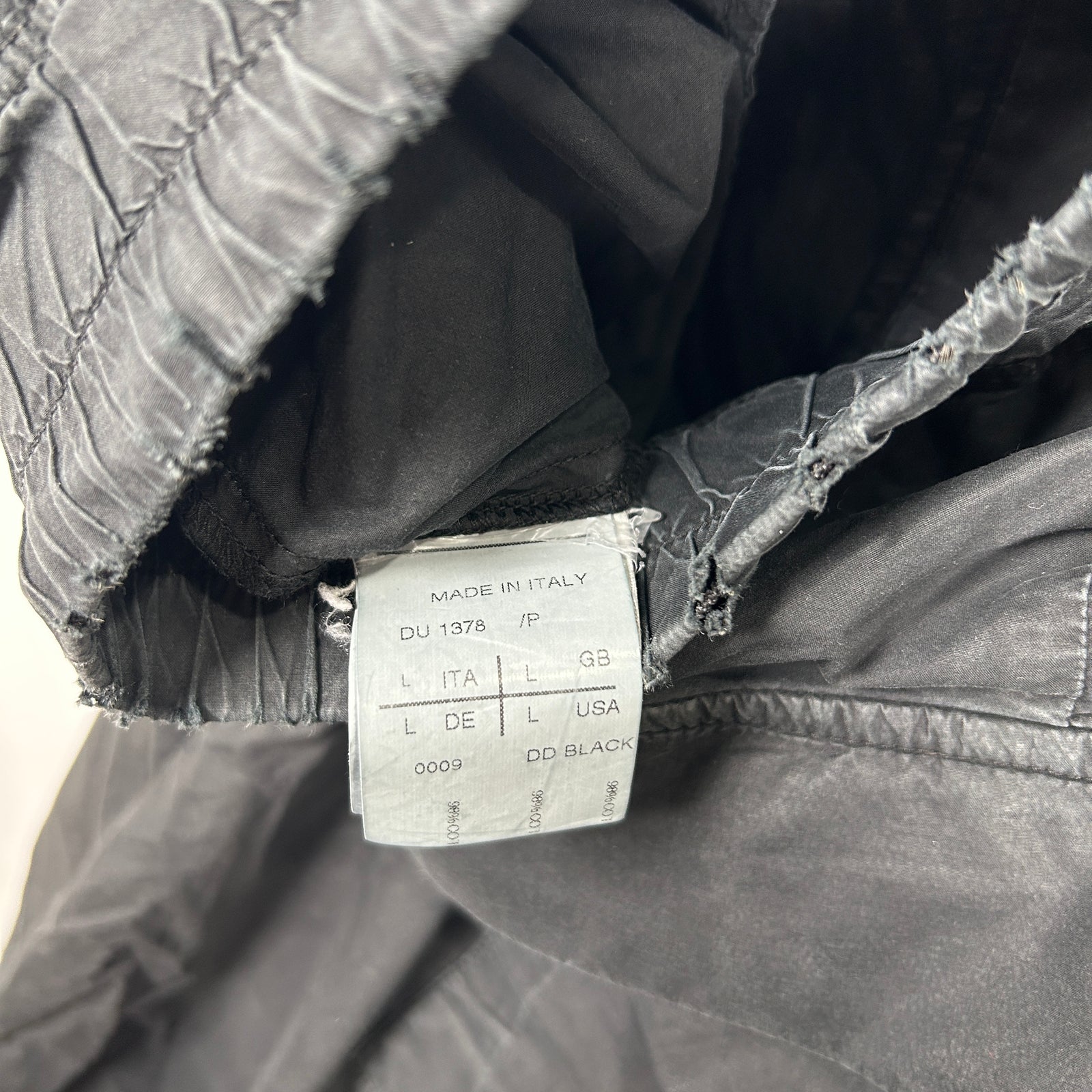 Rick Owens Black Pod Shorts Size L