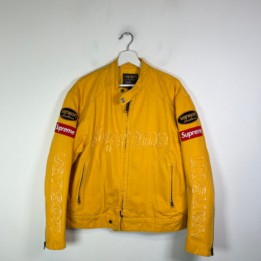 Supreme x Vanson Leathers Yellow Cordura Jacket Size M
