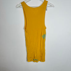 Chrome Hearts Yellow T-Bar Ribbed Tank Top