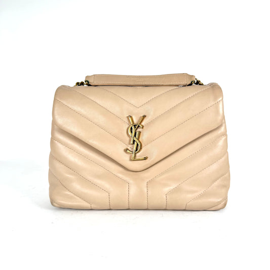 Saint Laurent LouLou Matelasse Chevron Shoulder Bag