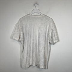 Dior White Oblique Terry T-Shirt Size M