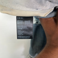 Amiri Dark Blue MX1 Black Patch Jeans