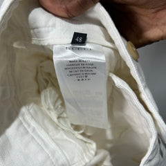 Gucci White High Waisted Button-Up Pants Size 32