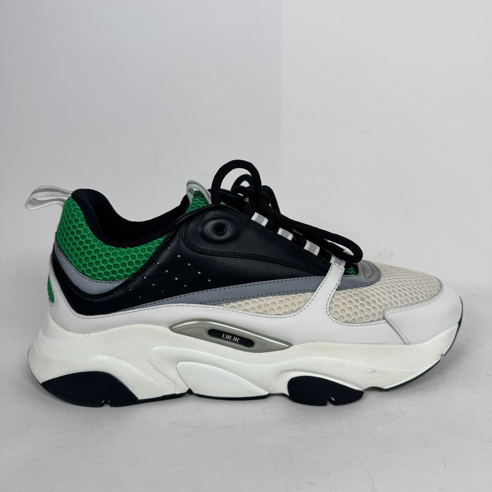 Dior B22 White/Green Sneaker Size 44