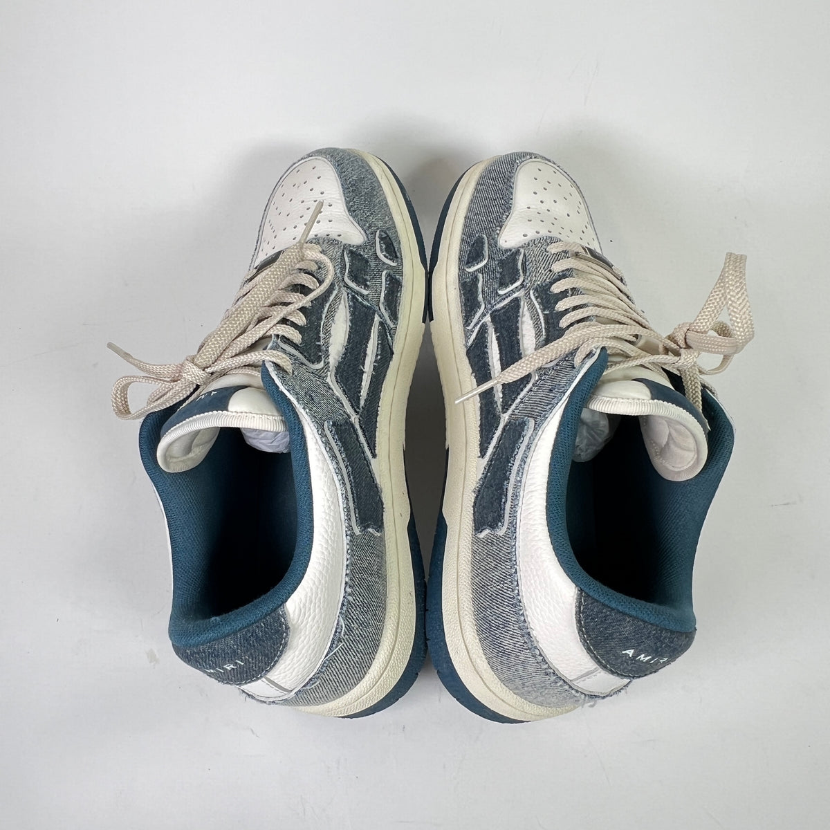 Amiri Denim Skel Low-Top Sneakers