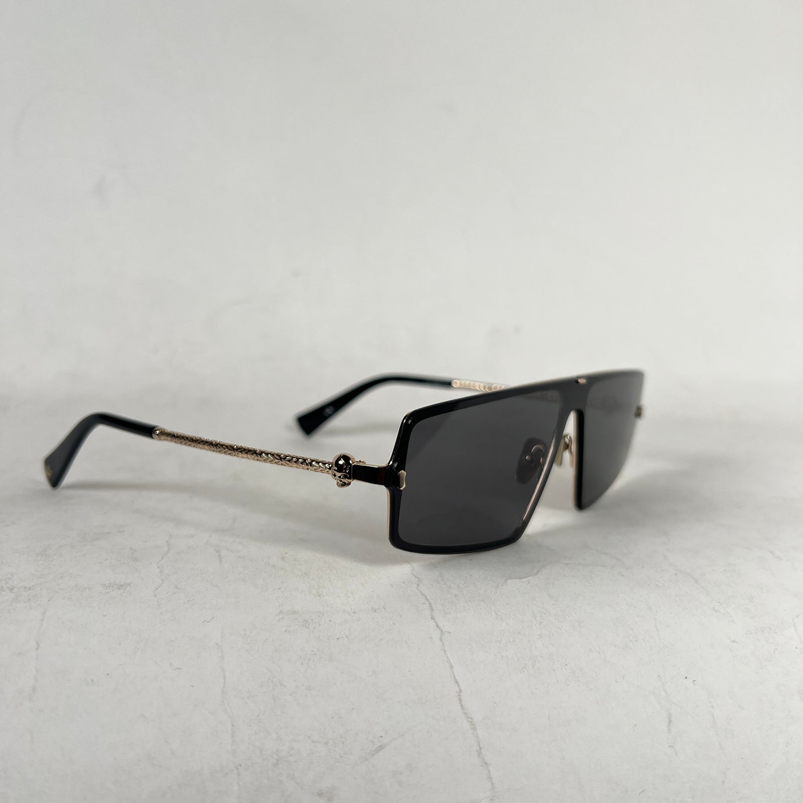 John Varvatos Black/Gold Sunglasses