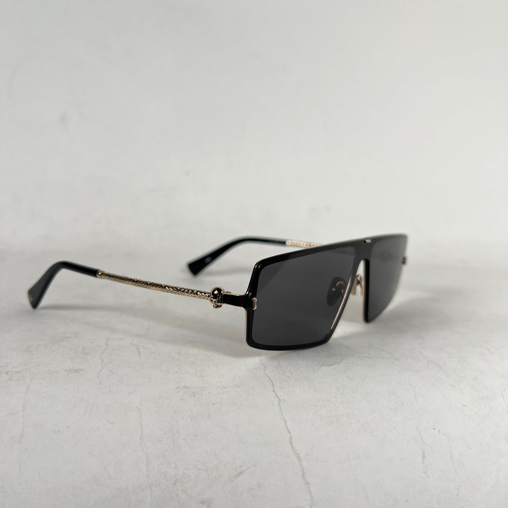 John Varvatos Black/Gold Sunglasses
