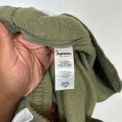 Supreme Olive Satin Applique Sweatpants Size L
