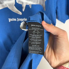 Palm Angels Blue Shark Tee SIze S