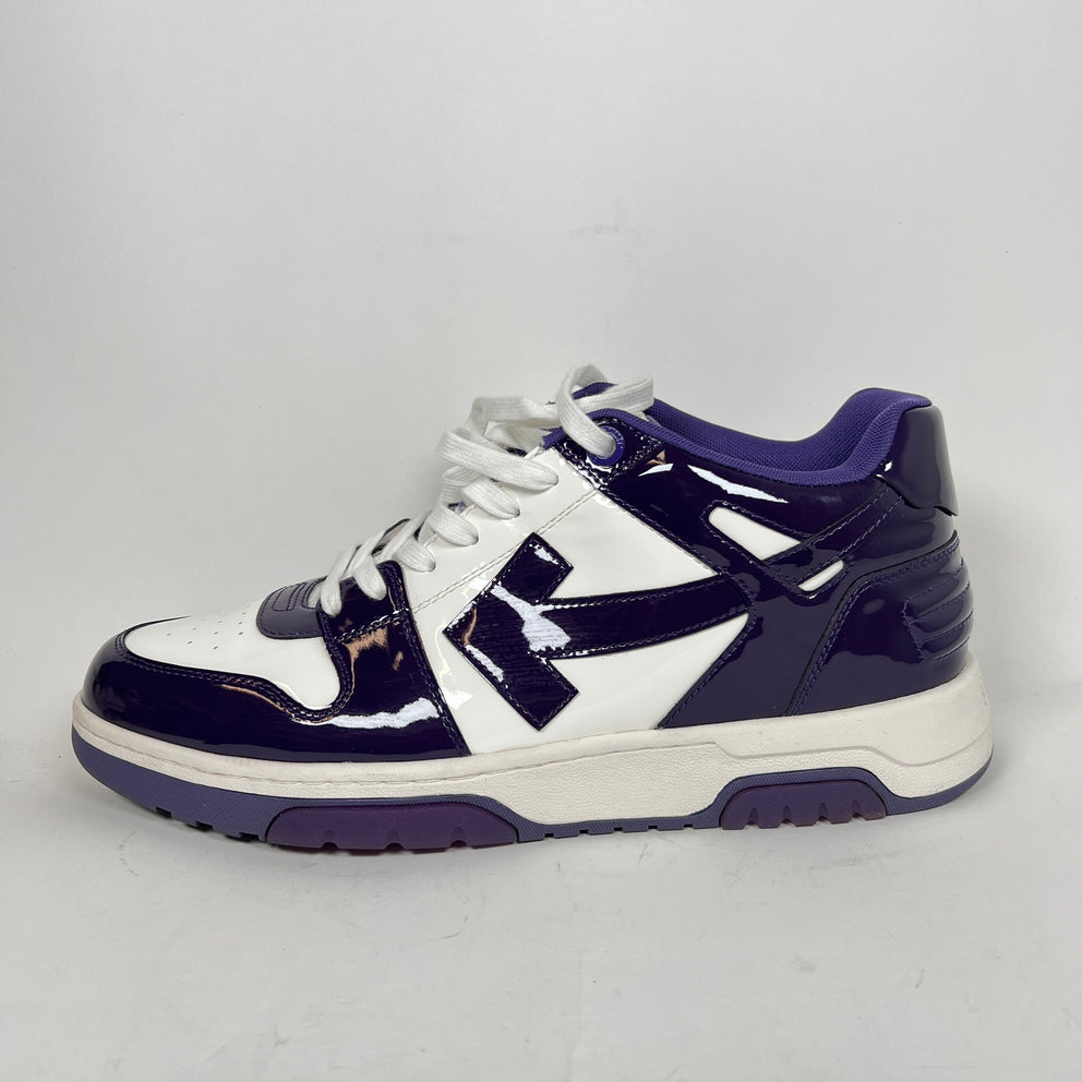 Off White Purple Out The Office Sneaker Size 46