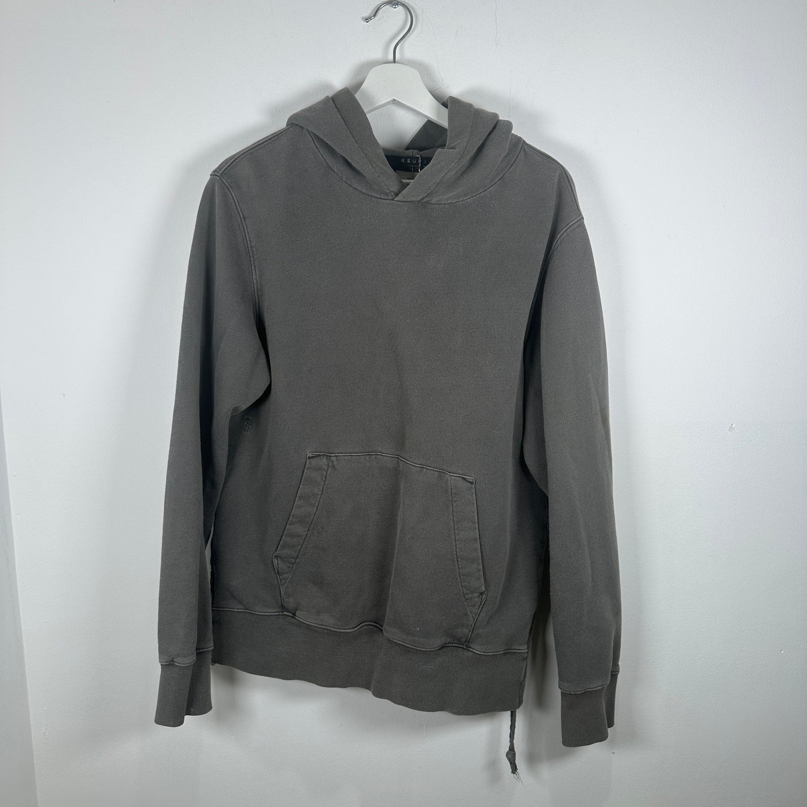Ksubi Grey Washed Hoodie Size S