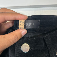 Amiri Black Velour Skinny Jeans Size 31