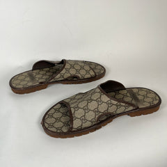 Gucci GG Supreme Tofflor Sandals Size 10