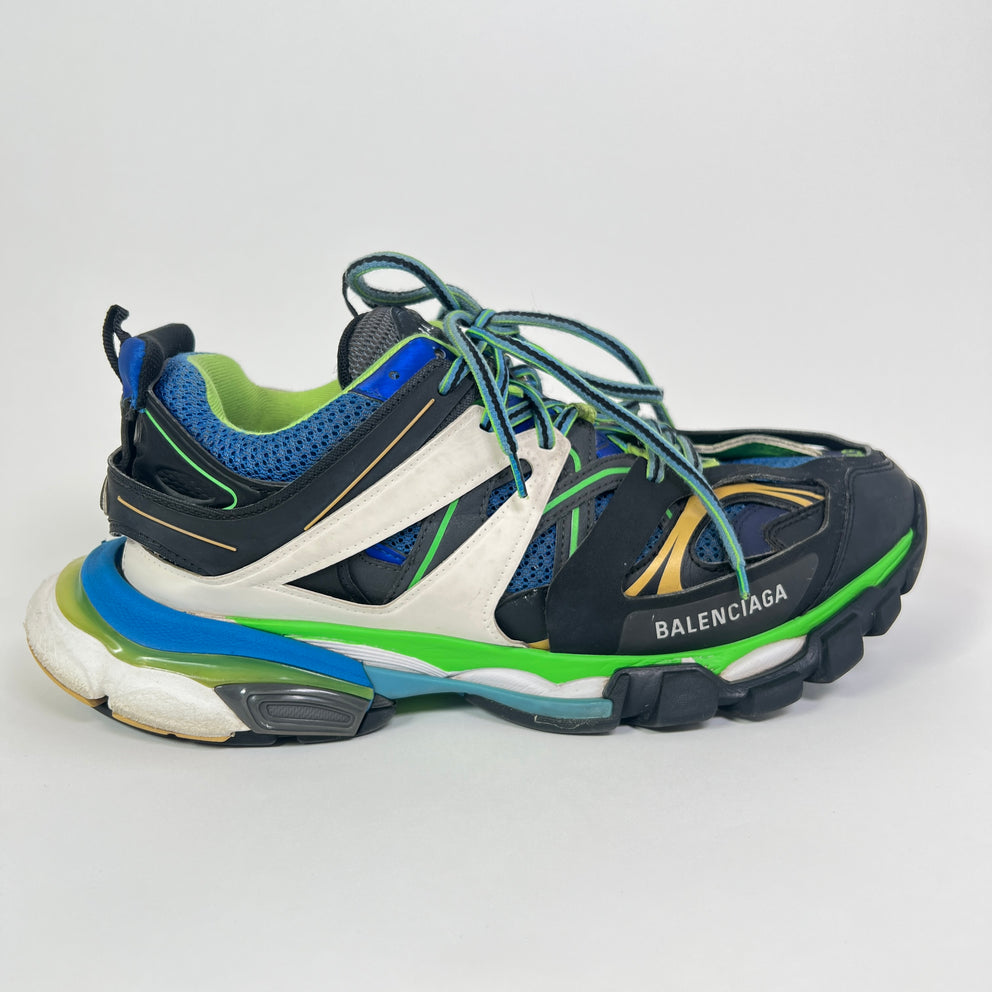 Balenciaga Black/Blue Track Sneaker