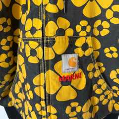 Marni x Carhartt WIP Yellow Sunflower Canvas Work Jacket Size XS