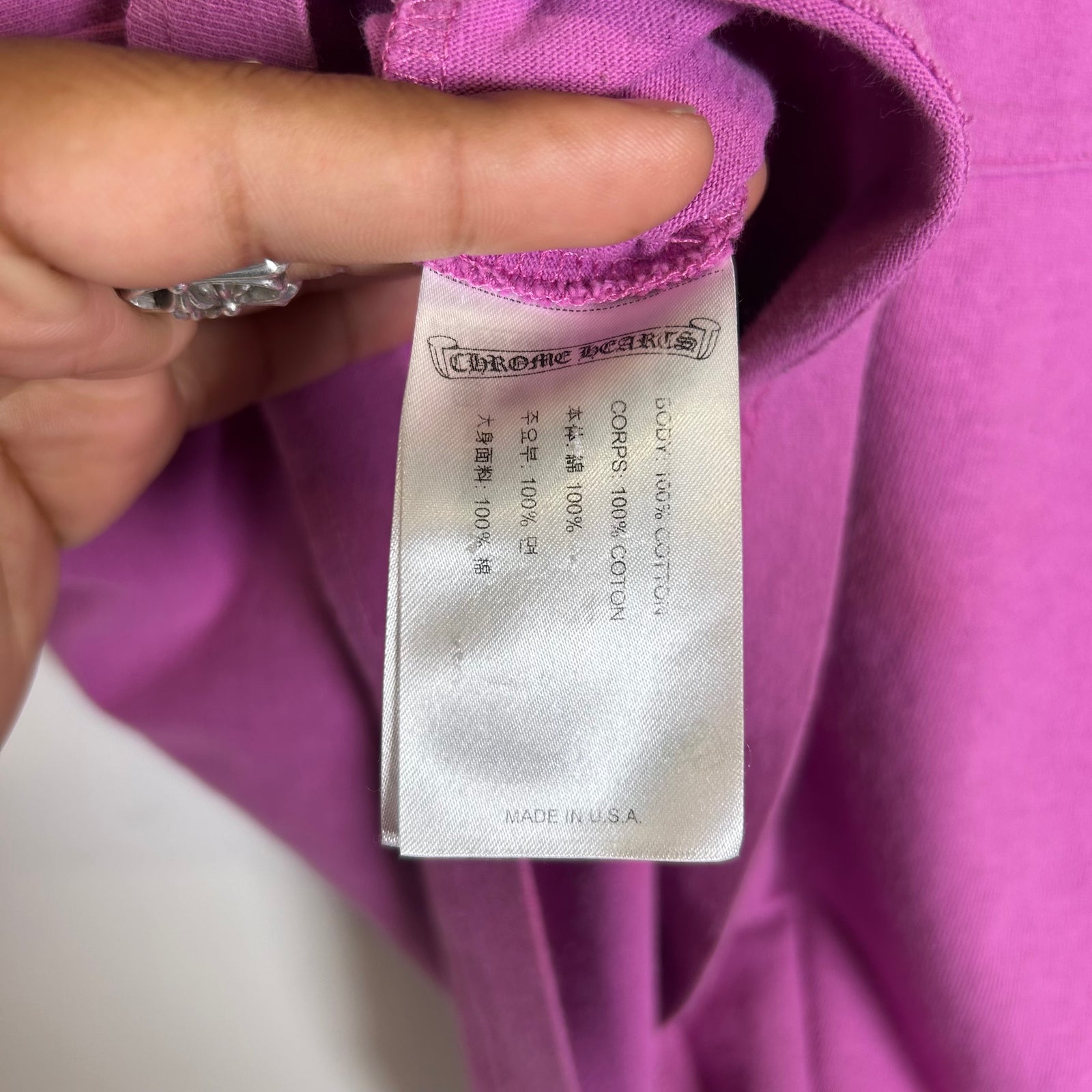 Chrome Hearts Matty Boy Purple Spider Web Longsleeve Size S
