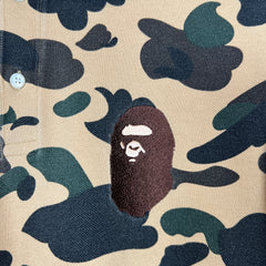 Bape Camo Ape Head Polo Shirt Size L