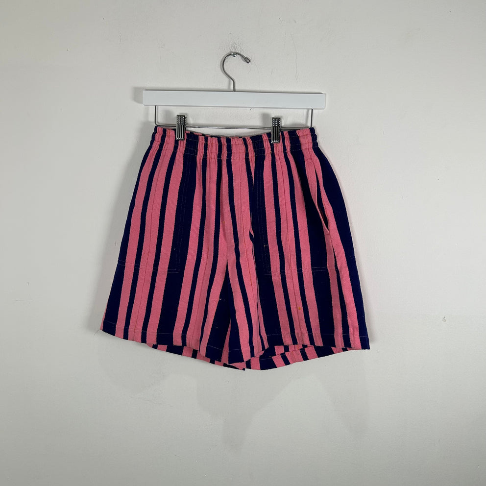 Bode Pink/Blue Striped Shorts Size S/M