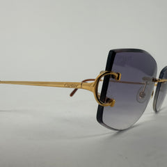 Cartier Gold C-Frame Sunglasses