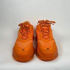 Balenciaga Orange Triple S Size 10
