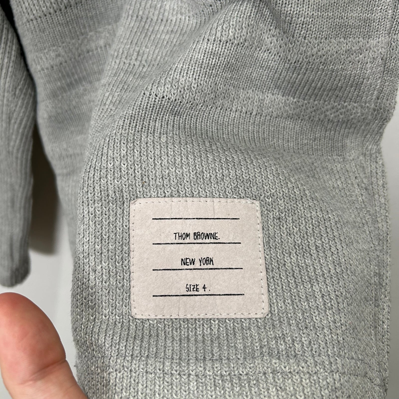 Thom Browne Grey Knit Shorts Size 4
