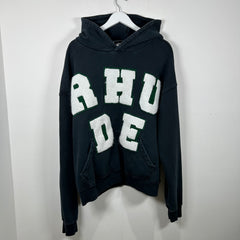 Rhude Varsity Letters Logo Hoodie Size M