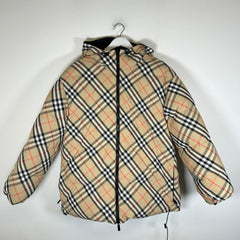 Burberry SS25 Check Reversible Down Puffer Jacket Size L
