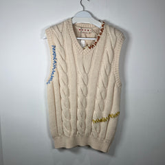 Marni Scar Cable Knit Vest Size 48