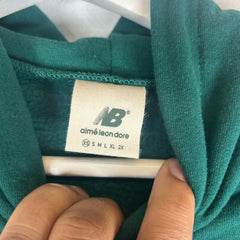 Aime Leon Dore x New Balance Green Sonny League Hoodie Size XS