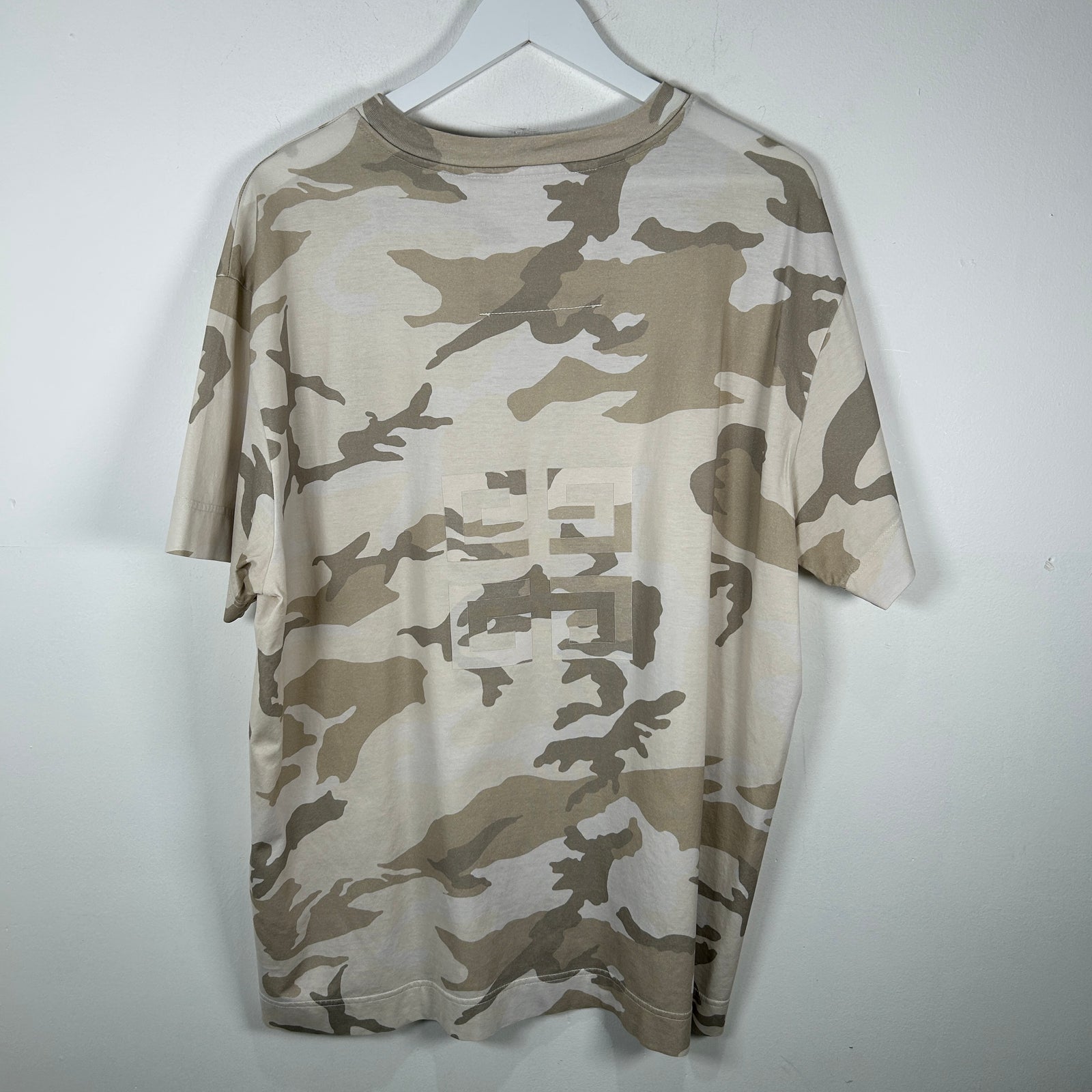 Givenchy Desert Camo Logo T-Shirt Size XL