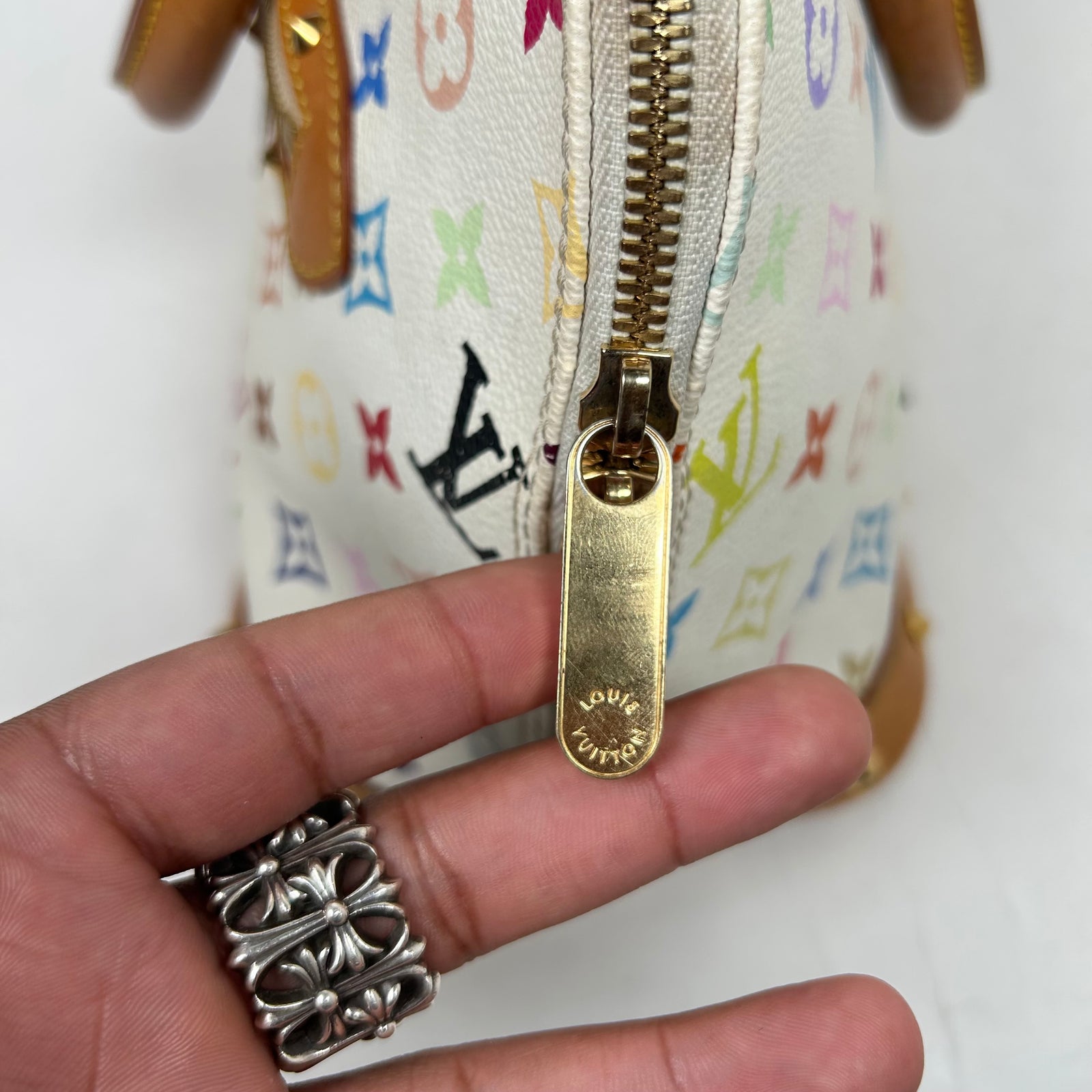 Louis Vuitton x Murakami White/Multicolor Monogram Alma Bag